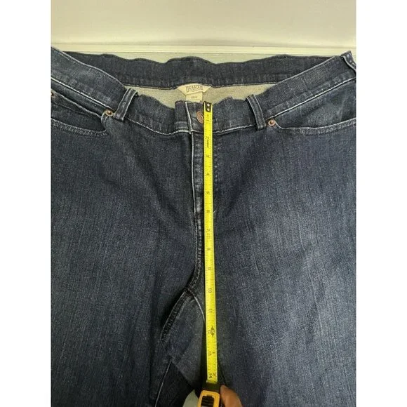 Duluth Women's Plus Daily Denim Capris Cropped Jeans Size 18W Cotton Blend - Picture 6 of 14